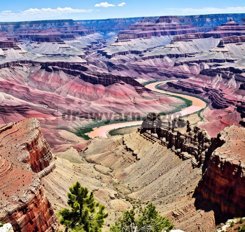 Grand Canyon – panjang 277 mil, lebar 18 mil